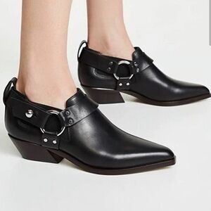 NIB | Rag & Bone | Westin Harness Ankle Boot in Black | Sz 9.5